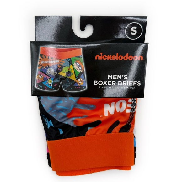 Nickelodeon 90s Nicktoons Boxer Briefs Mens Small Underwear Rugrats Catdog Y2K - Picture 1 of 5